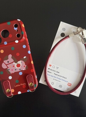 波点小马适用苹果17promax菲林手机壳iPhone16全包软壳华为P80小米VIVOX300荣耀一加OPPO韩版ins风保护套好运