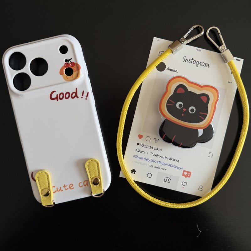 面包猫咪适用苹果17promax菲林手机壳iPhone16全包软壳华为P80小米VIVOX300荣耀一加OPPO韩版ins风保护套可爱
