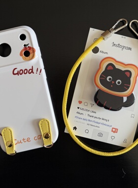 面包猫咪适用苹果17promax菲林手机壳iPhone16全包软壳华为P80小米VIVOX300荣耀一加OPPO韩版ins风保护套可爱
