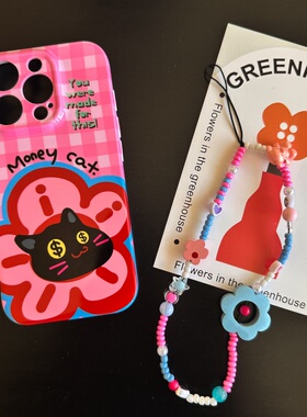 吸金猫咪适用苹果17promax菲林手机壳iPhone16全包软壳华为P80小米VIVOX300荣耀一加OPPO韩版ins风保护套好运