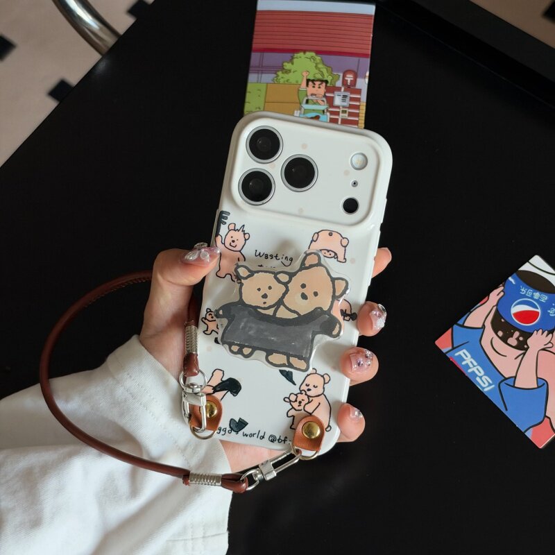 轻松熊适用苹果18promax菲林手机壳iPhone17全包软壳华为P90简约防护小米VIVO可爱个性荣耀一加OPPO三星