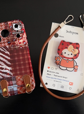 美拉德豹纹KT适用苹果17promax菲林手机壳iPhone16全包软壳华为P80小米VIVOX300荣耀一加OPPO韩版ins风保护套