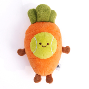W-ACE网球胡萝卜|可爱毛绒包包挂件创意趣味玩偶挂饰情人节礼物