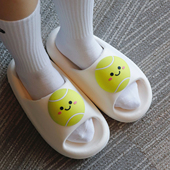 厚底防滑情侣居家踩屎感凉拖鞋 ｜可爱网球男女夏季 ACE网球拖鞋