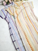 落萦古法旗袍全开襟平裁复古民国连衣裙小个子日常穿 气少女 元