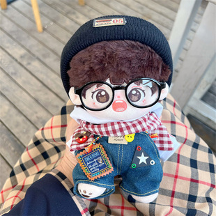 20cm娃衣白森林棉花娃娃原创衣服围巾鞋子配件明星公仔套装现货