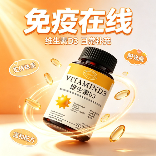 Naturew维生素d3阳光瓶维生素dK2镁三合一孕妇成人中老年营养补充