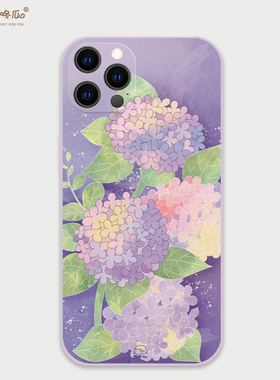 绣球花-原创手机壳iPhone17pro菲林壳磁吸壳硅胶手机壳iphone16苹果15promax适用华为vivo小米oppo多型号