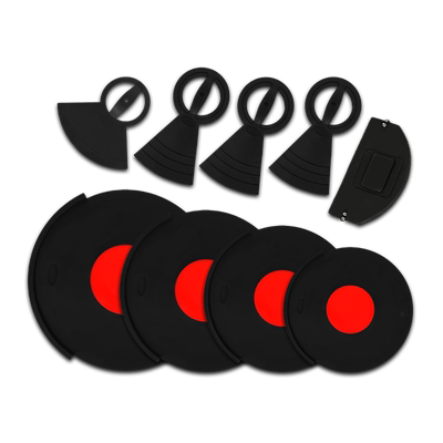 克罗恩顿硅胶架子鼓消音垫五鼓三镲四嚓静音鼓垫橡胶隔音垫爵士鼓