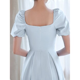 洋装 高级感连衣裙女平时可穿 晚礼服宴会气质春季 小个子轻奢法式