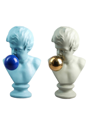 北欧大卫人物雕塑石膏人像摆件客厅玄关艺术样板房家居装饰品摆设