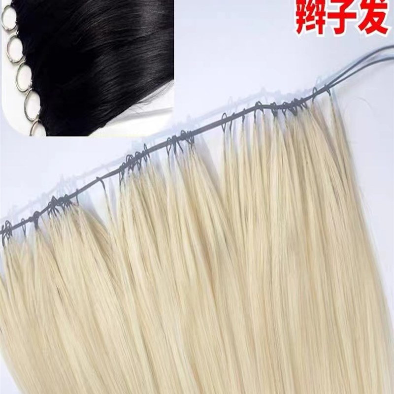 二代羽毛接发女全真发隐形无痕真人发丝发束长发云南发辫子发发片