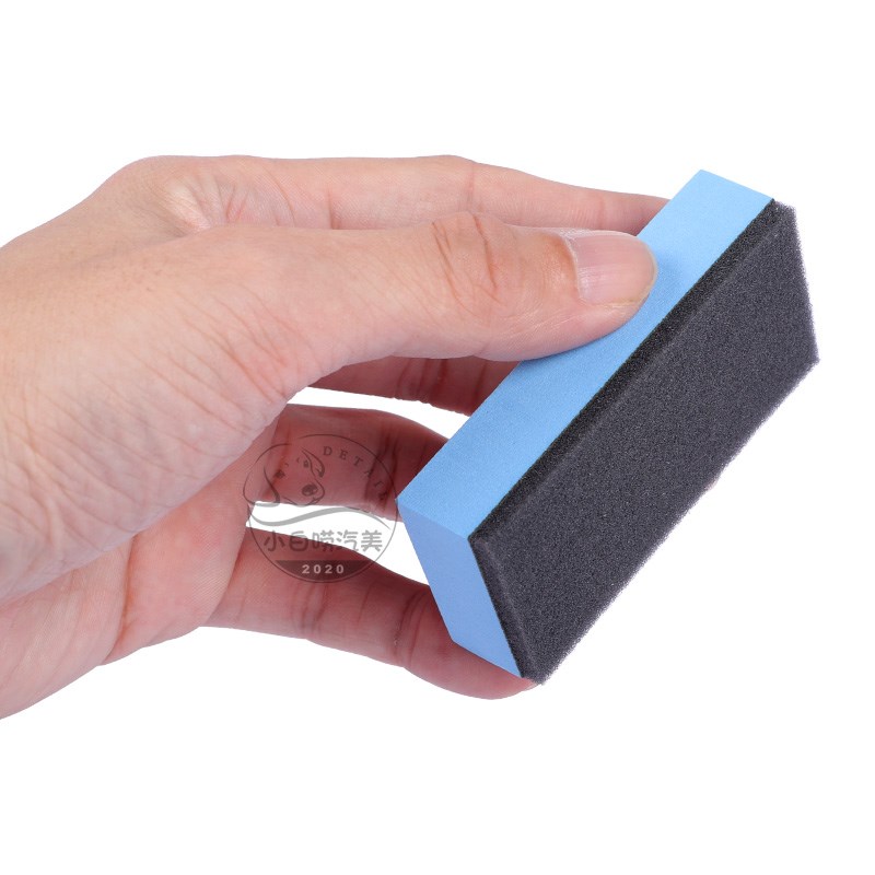 镀晶海绵国产蜡绵汽车漆面玻璃轮毂膜海绵块汽车美容常用擦拭工具