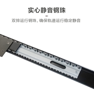伸縮導軌五金回旋門靜音推拉全套配件 衣柜櫥柜隱藏滑軌折疊側插式
