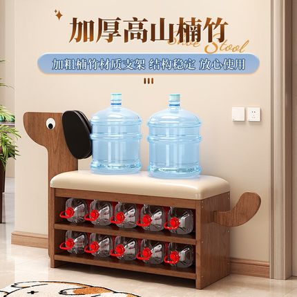 网红入户门小狗换鞋凳轻奢高级感门口家用可坐鞋柜架卡通可爱创意