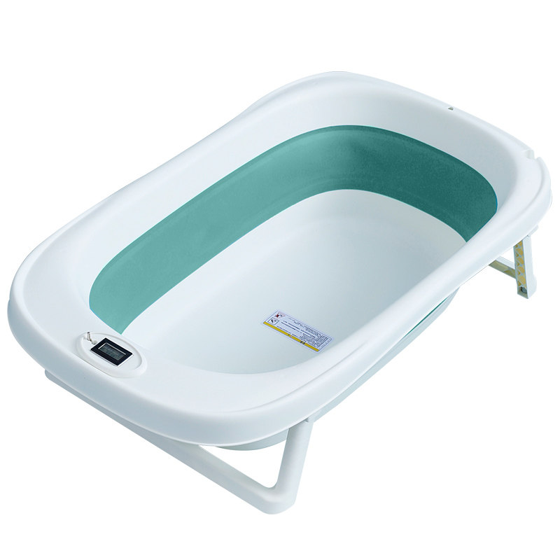 婴儿浴盆宝宝洗澡盆新生儿童可折叠0到3岁小号家用可坐躺小号浴桶