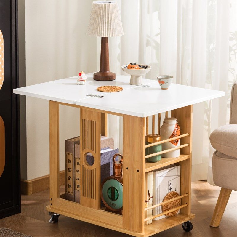 创意可折叠茶几小户型家用客厅沙发边几阳台移动推车角几餐桌两用,住宅家具,移动边几/推车,淘宝优惠券,粉丝福利购,淘宝优惠卷