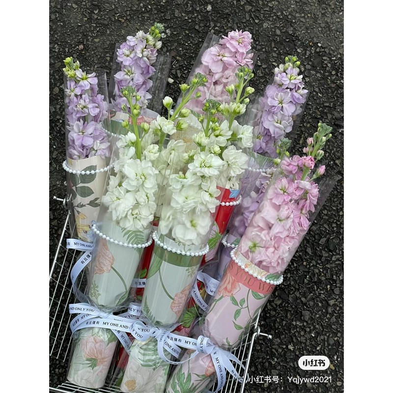 花衣季3.8女神节花海系列单支花束鲜花包装纸花卉氛围纸花艺礼物