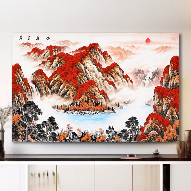 新款中式电视机罩防尘罩套家用挂式台式曲面通用电视机防尘布盖布