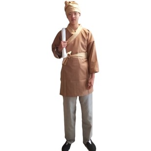 成人古装汉服店小二服装古代话剧家丁佣人茶楼酒店跑堂工作演出服