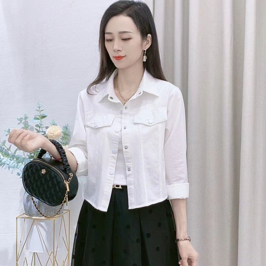 衬衫外套女2026休闲百搭薄款长袖宽松显瘦春秋装减龄上衣衬衫短款