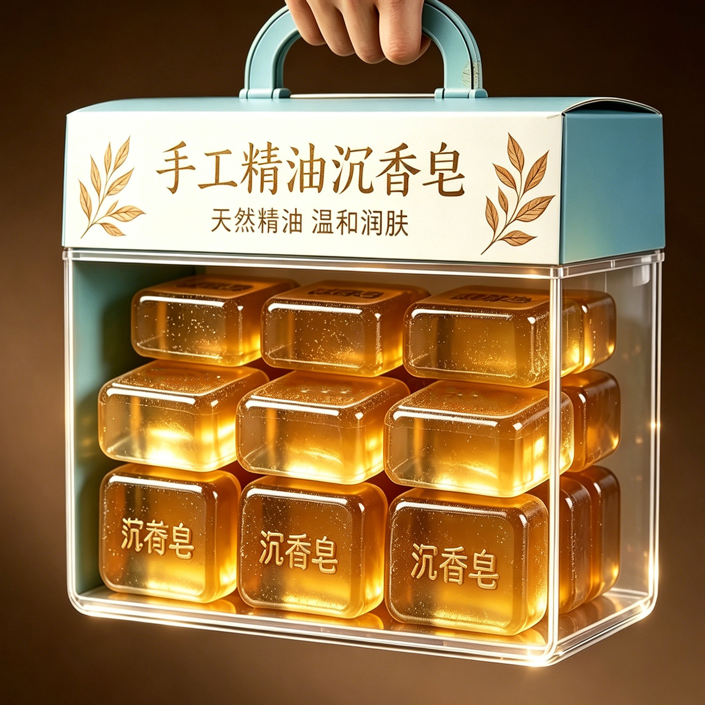天然沉香精油手工皂伴手礼清洁