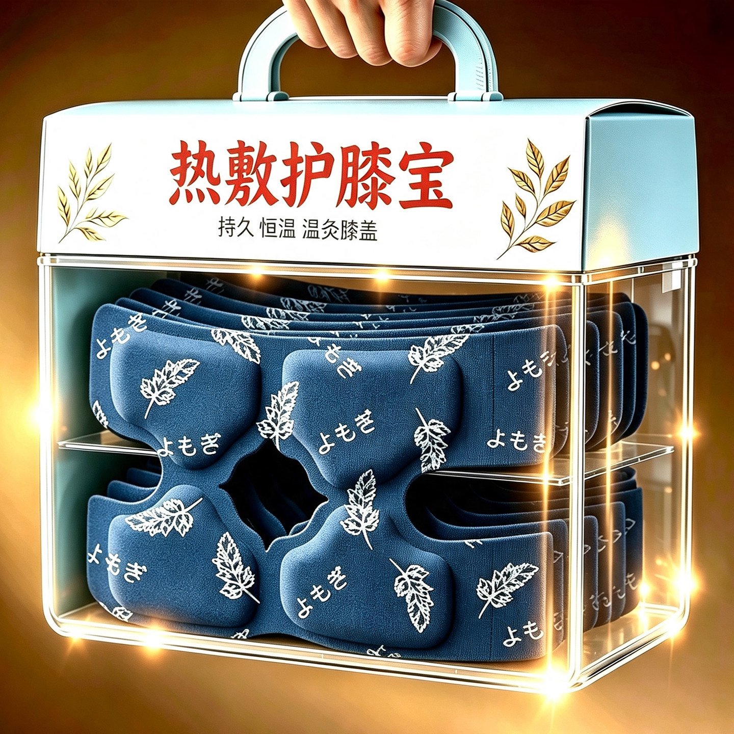膝盖热敷贴自发热暖贴艾草贴关节保暖老寒腿膝盖防寒贴护膝暖宝宝