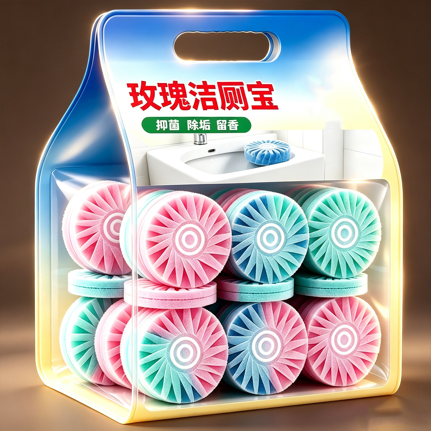 洁厕宝灵马桶清洁剂蓝泡泡厕所除臭神器去异味留香强力除垢清香型
