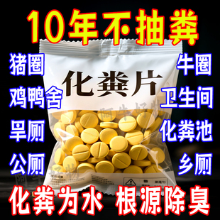 化粪池溶解片粪便大便分解片下水道旱厕堵塞微生物融化除臭溶解剂