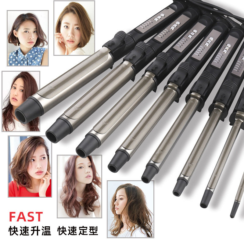 可旋转卷发棒女大卷大波浪电烫发棒化妆师专用持久定型陶瓷卷发器