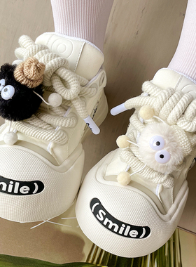 鞋带扣装饰ouder鞋子配饰毛绒小煤球挂件鞋子上面diy玩偶配件