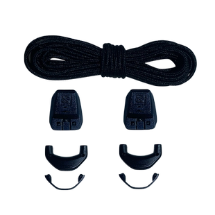 新款懒人免系鞋带扣适配萨洛蒙登山鞋细鞋带salomon黑色抽拉鞋扣