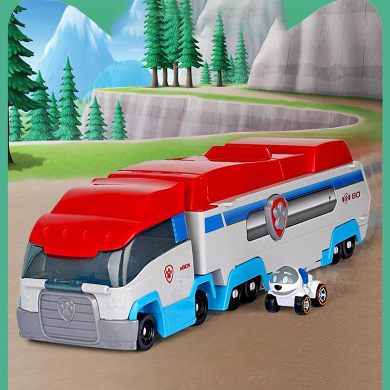 玩具变形救援大巴士合金狗狗巡逻车套装宝宝儿童礼物