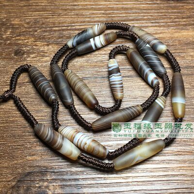 天然缠丝玛瑙挂绳米珠全珠链玉坠线挂绳项链绳子男女款吊坠挂件绳