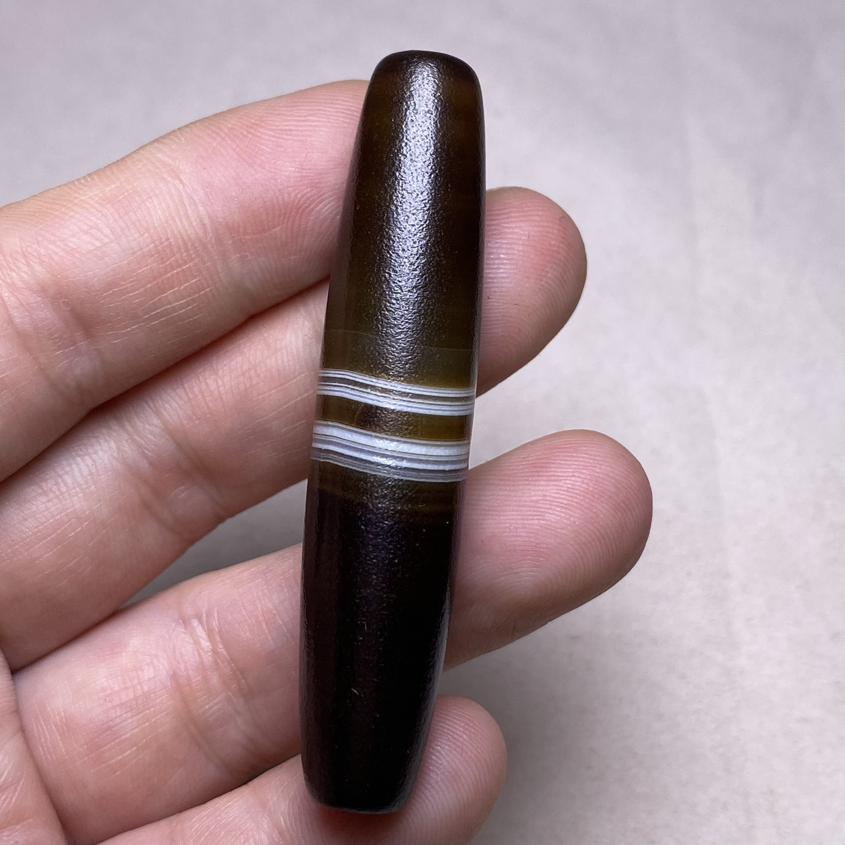 天然药师线缠丝玛瑙黑白线勒子散珠串链顶珠腰珠玛瑙背云药师天珠