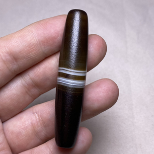 天然药师线缠丝玛瑙黑白线勒子散珠串链顶珠腰珠玛瑙背云药师天珠