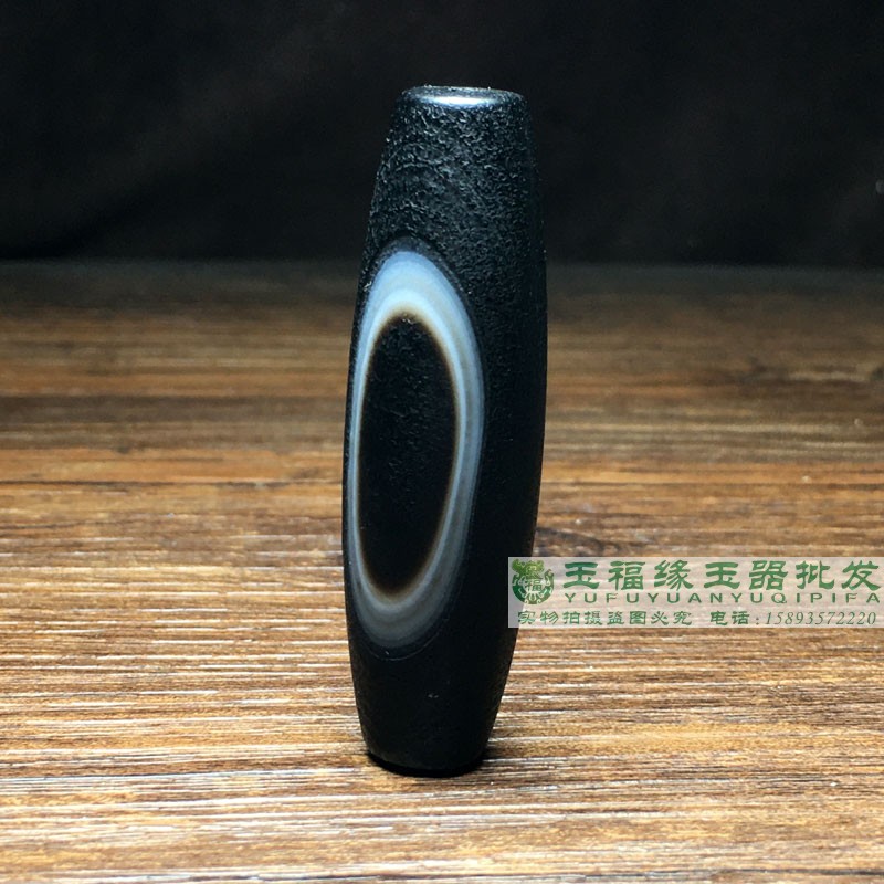 天然药师天眼黑缠丝玛瑙勒子吊坠天珠桶珠手链手串背云配珠散珠