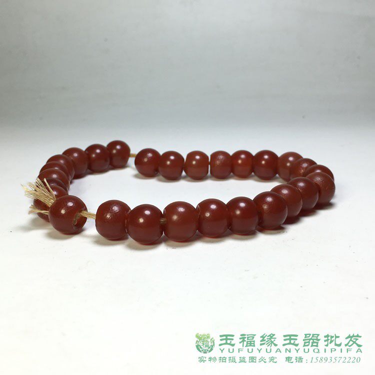 风化老珠子红玉髓老玛瑙珠文玩配饰手串喇叭孔大孔珠佛珠念珠配珠