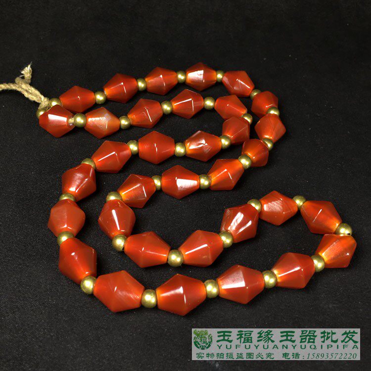 西亚仿古老珠子仿老带风化纹包浆