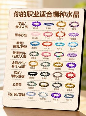 职业适合水晶科普 美业店内宣传 桌面摆件