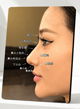 医美隆鼻美学展示牌整形美容医院前台桌面装饰摆件