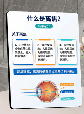 离焦科普知识 美容院店内宣传展示桌面摆件