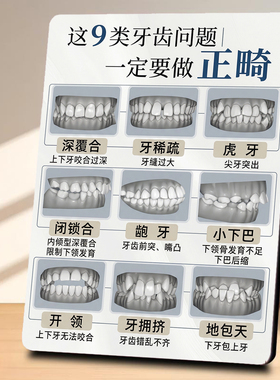 牙齿正畸问题科普 口腔门店展示 桌面摆件 助力项目宣传