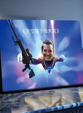 三角洲行动天空属于哈夫克梗图超雄老太航天基地相框装饰画摆台
