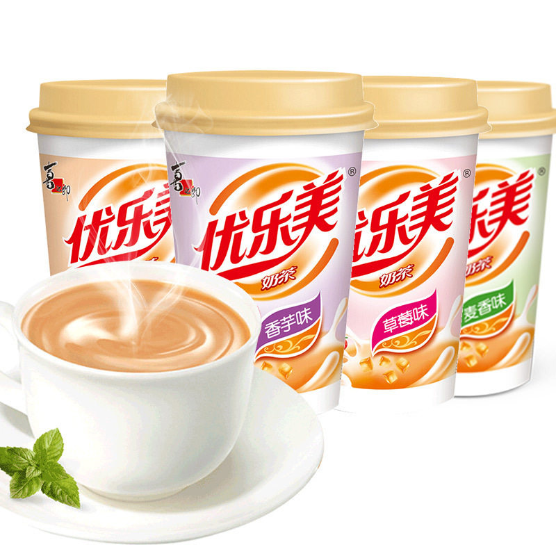 优乐美奶茶杯装80g*30整箱原味红豆味下午茶冲泡饮品食品香浓