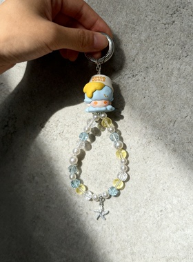 泡泡玛特热化冰淇淋系列 DIMOO原创手机链手机挂绳钥匙包挂饰挂件