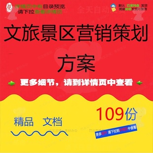 文旅景区营销策划方案整合营销策划案音乐节江苏活动上海创建度假