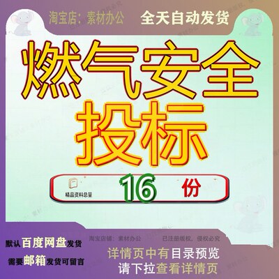 燃气安全投标方案检查标方消防设施及电气设施检测项目文件设备