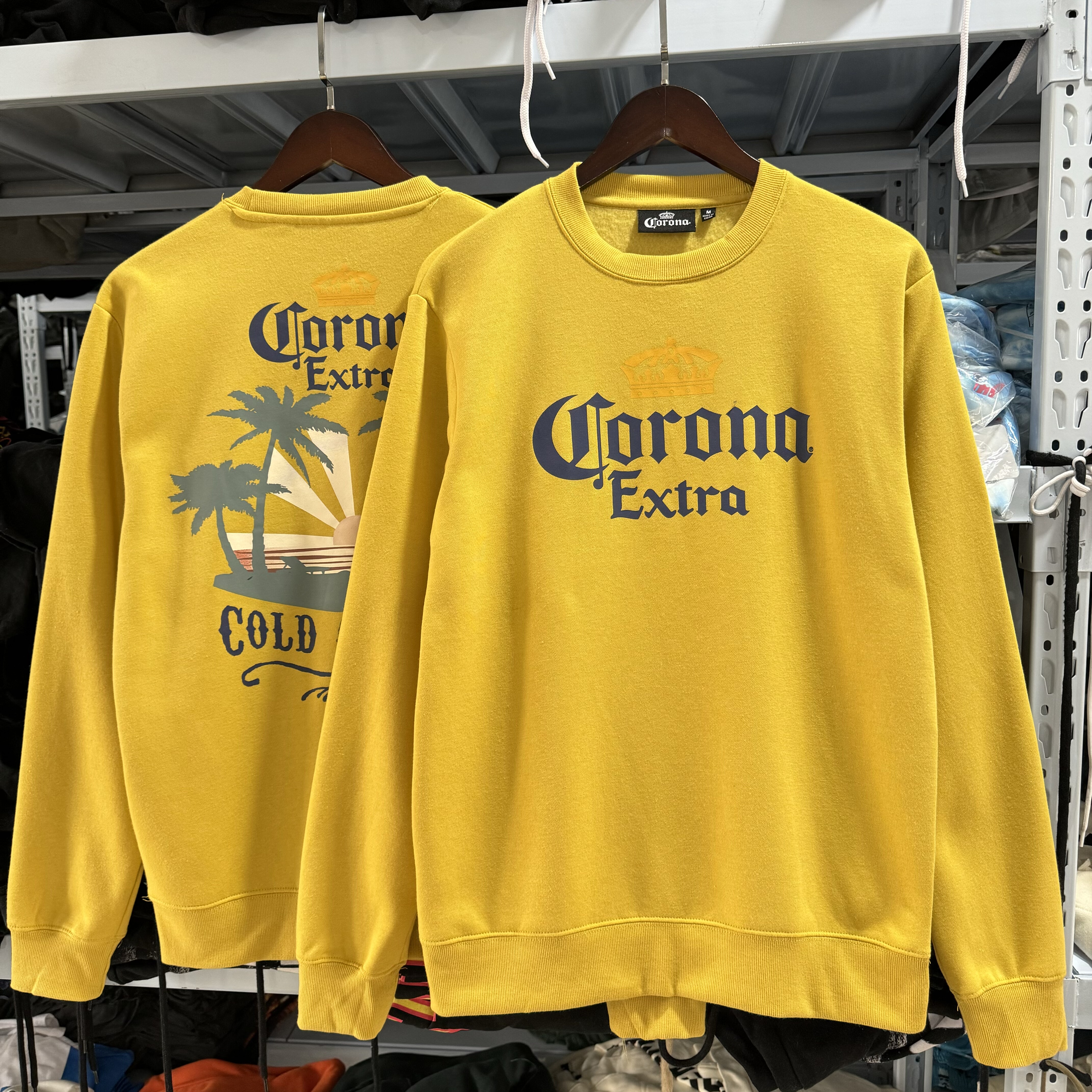 出西班牙 皇冠科洛那文化 美式复古男女圆领卫衣 薄绒秋冬慵懒576