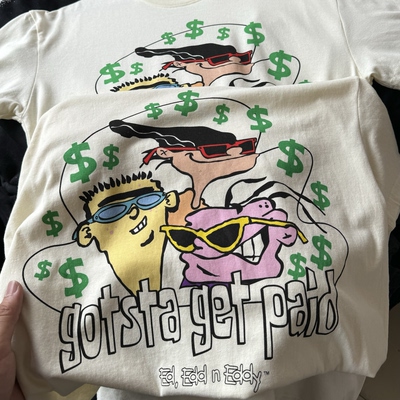 特惠 Ed, Edd n Eddy千禧年卡通Y2K慵懒风男女夏薄透气短袖T恤746